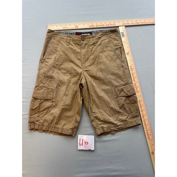 Tony Hawk Other - Tony Hawk Mens Khaki Cargo Shorts Size 29 Tan Cotton Skate Casual RN73277